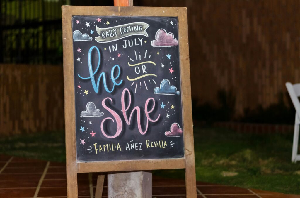 gender reveal outdoor